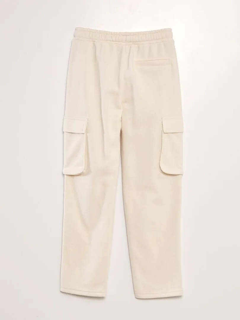 PANTALóN RECTO CON BOLSILLOS CON SOLAPA  BLANCO