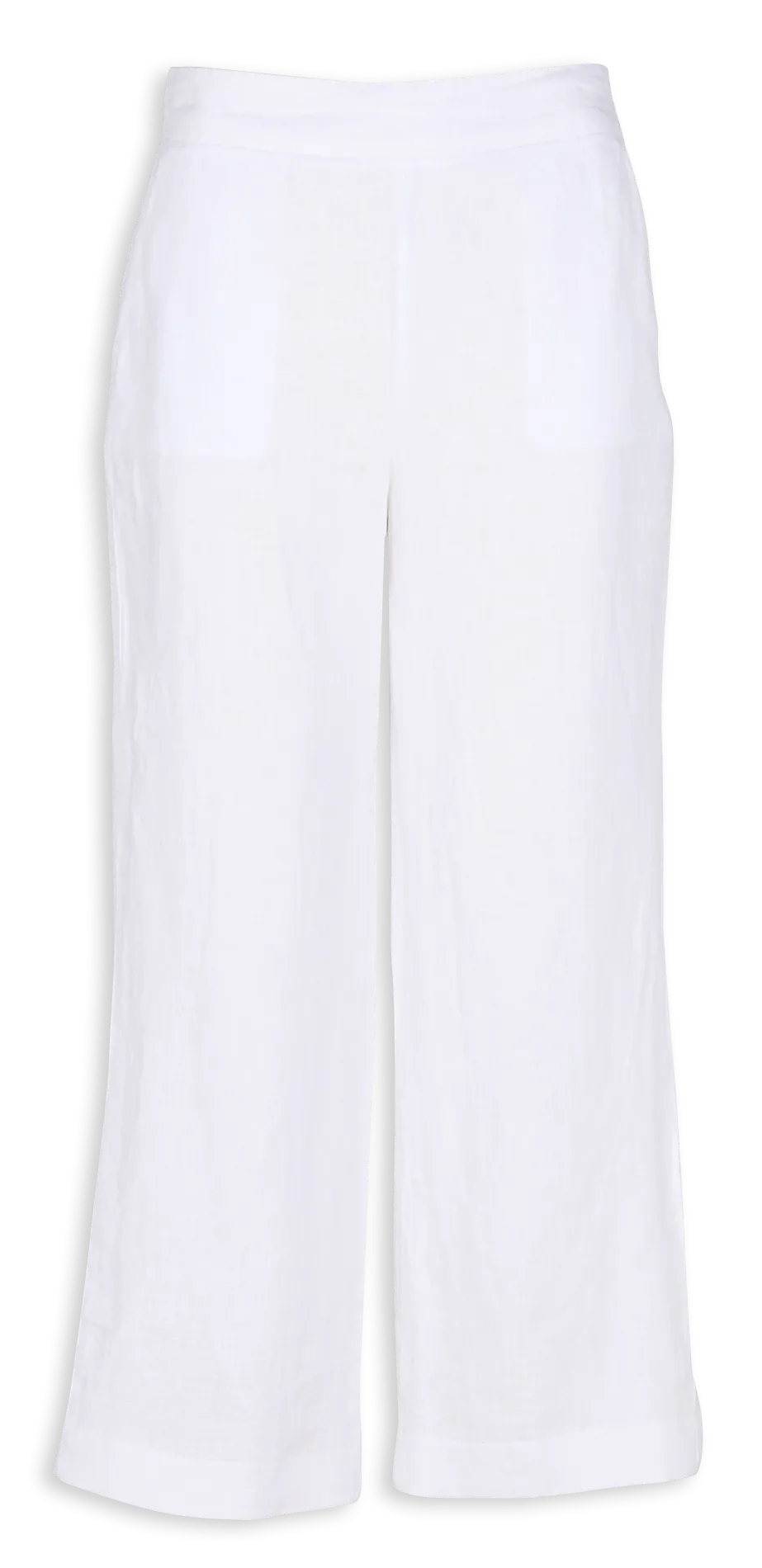 PIO  PANTALóN RECTO DE LINO EN BLANCO