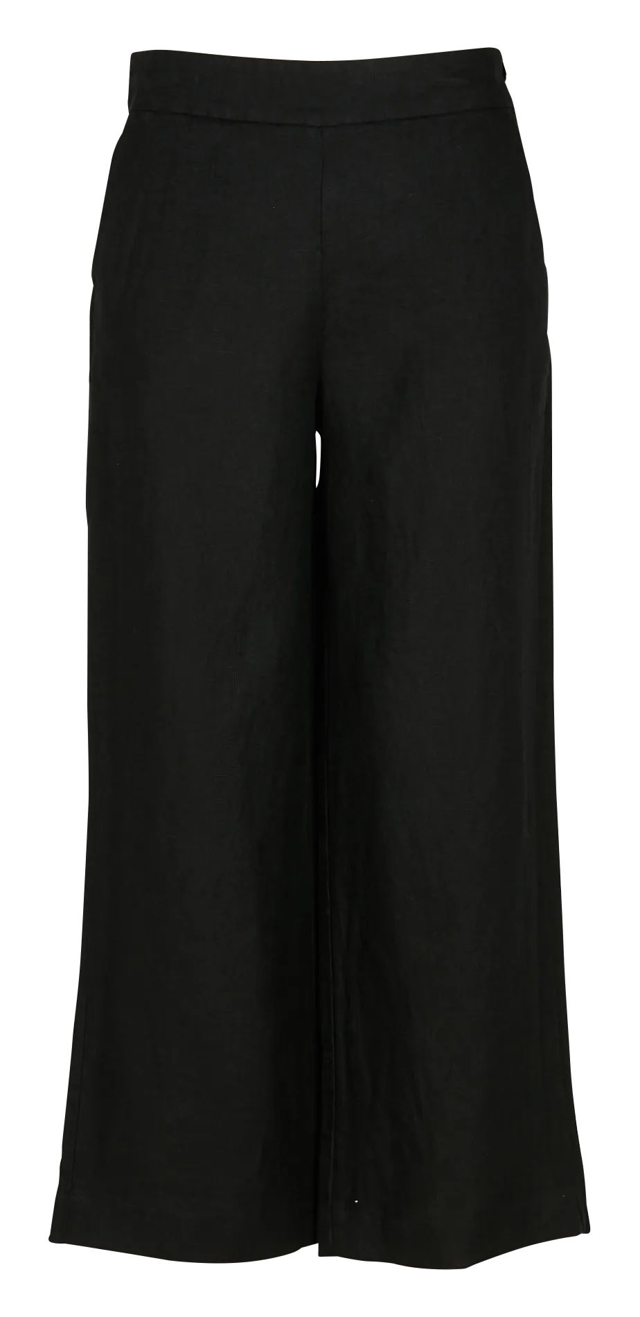 PIO  PANTALóN RECTO DE LINO EN NEGRO