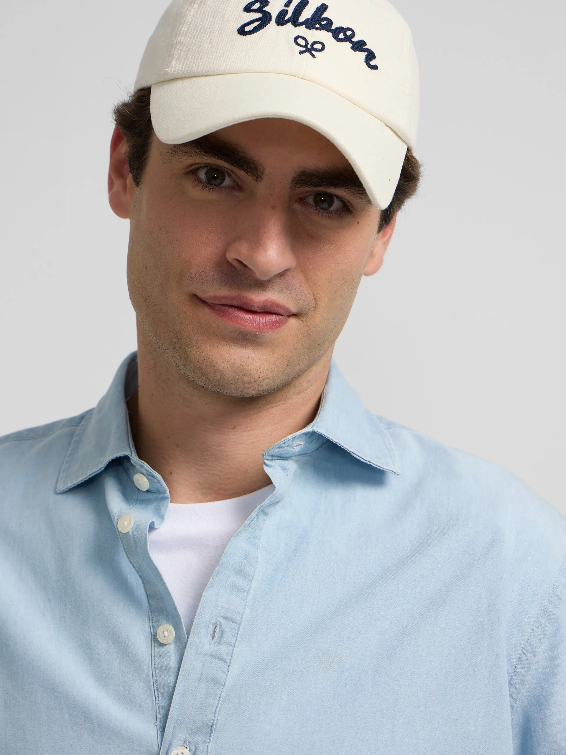 Polera sport denim azul claro