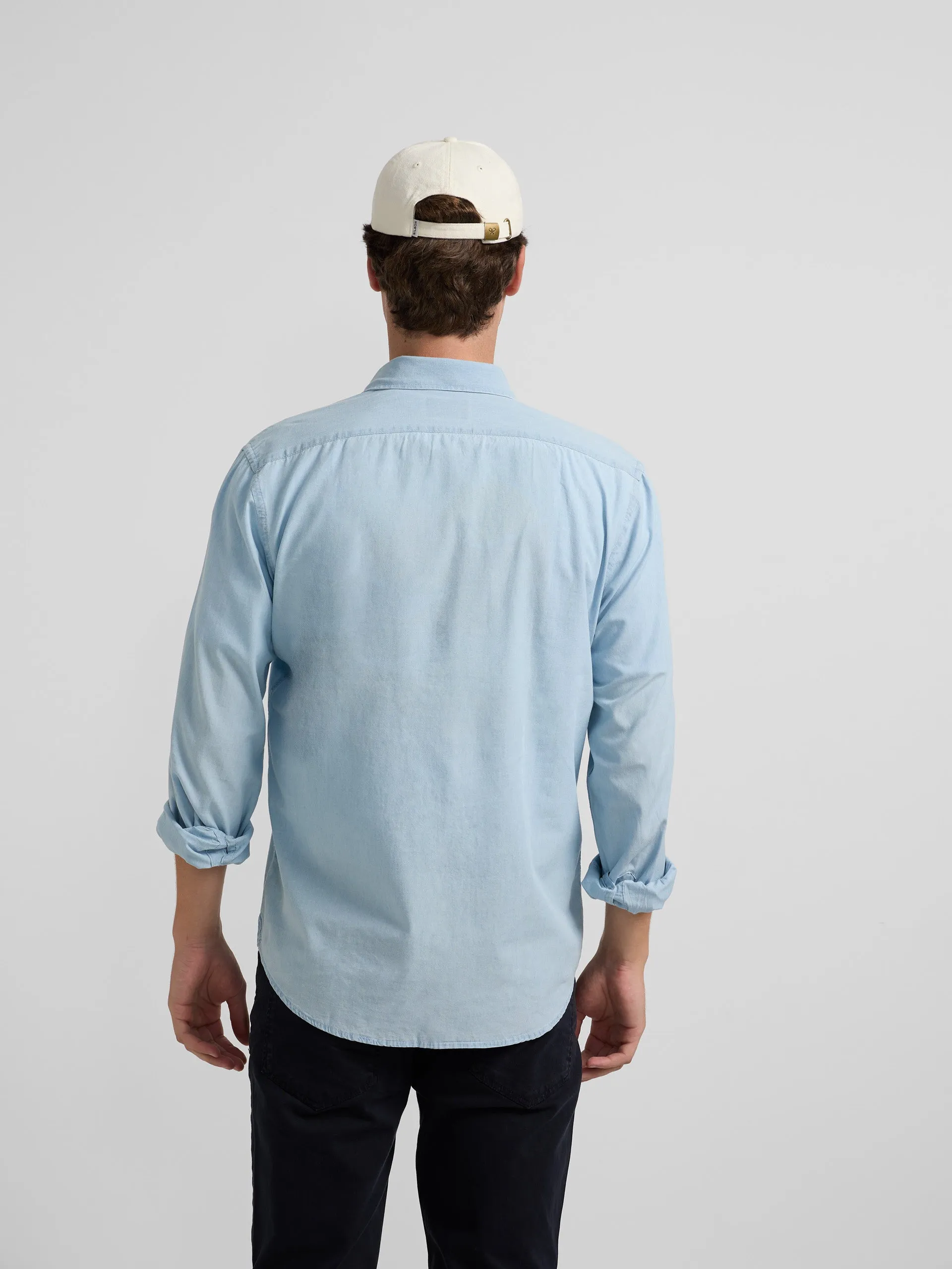 Polera sport denim azul claro