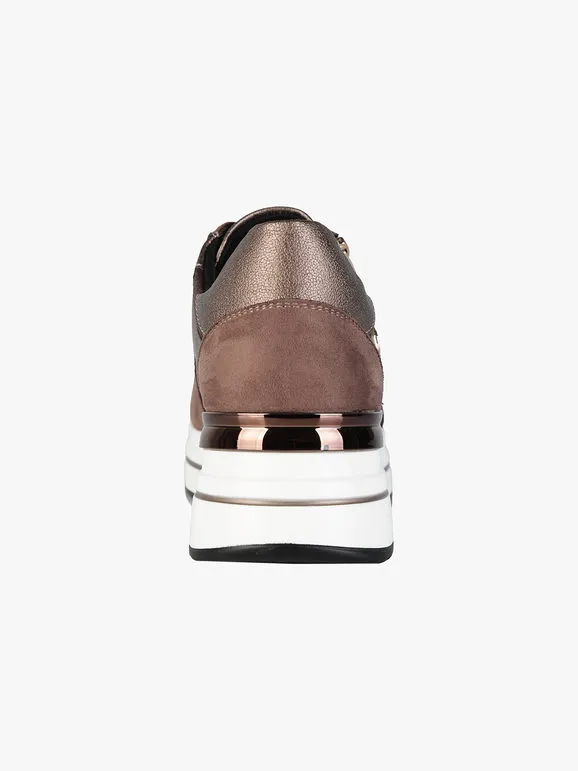 Queen Helena Zapatillas de mujer con cordones y plataforma.