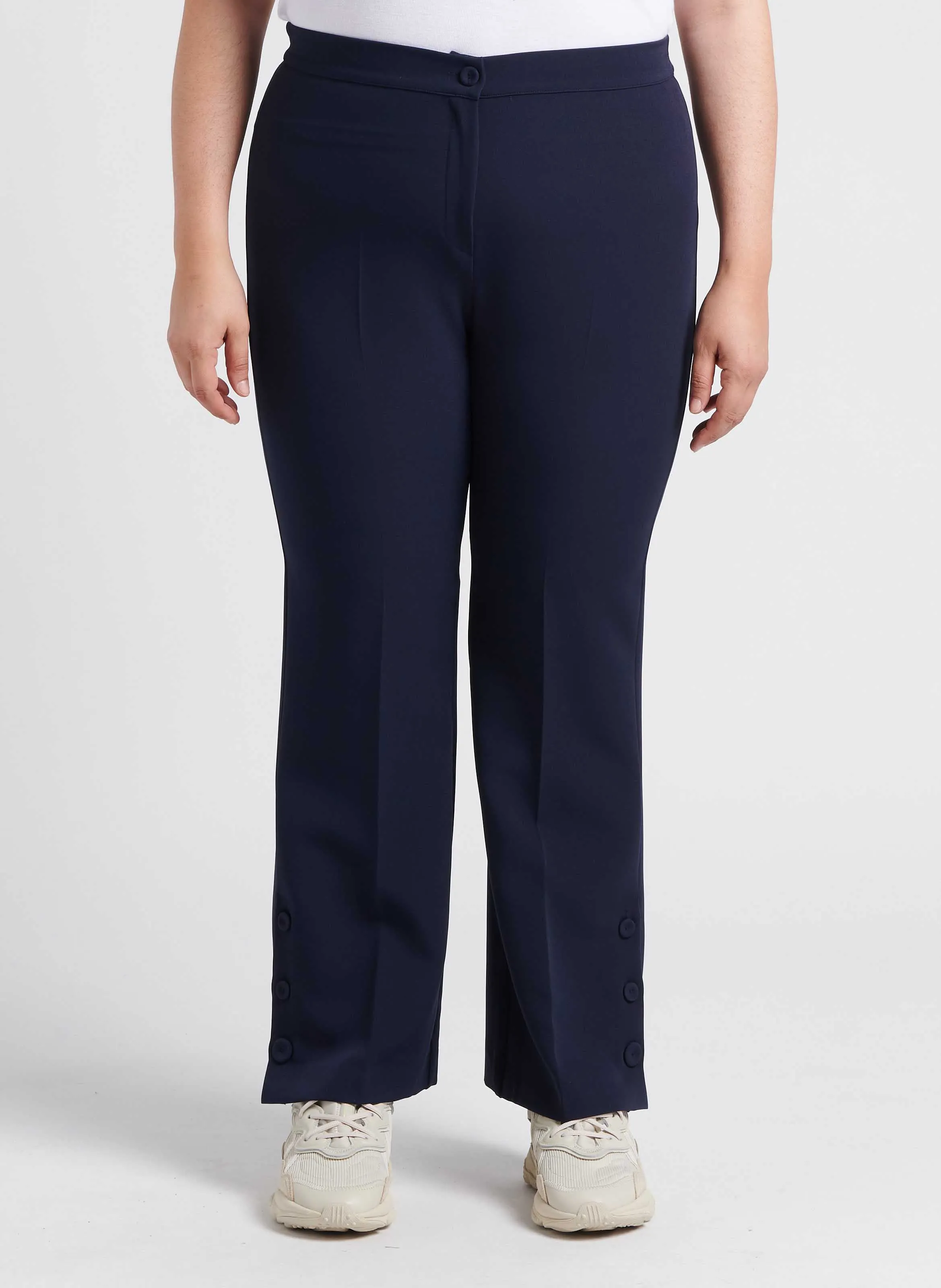 ROBIN  PANTALóN RECTO DE TALLE ALTO EN NEGRO
