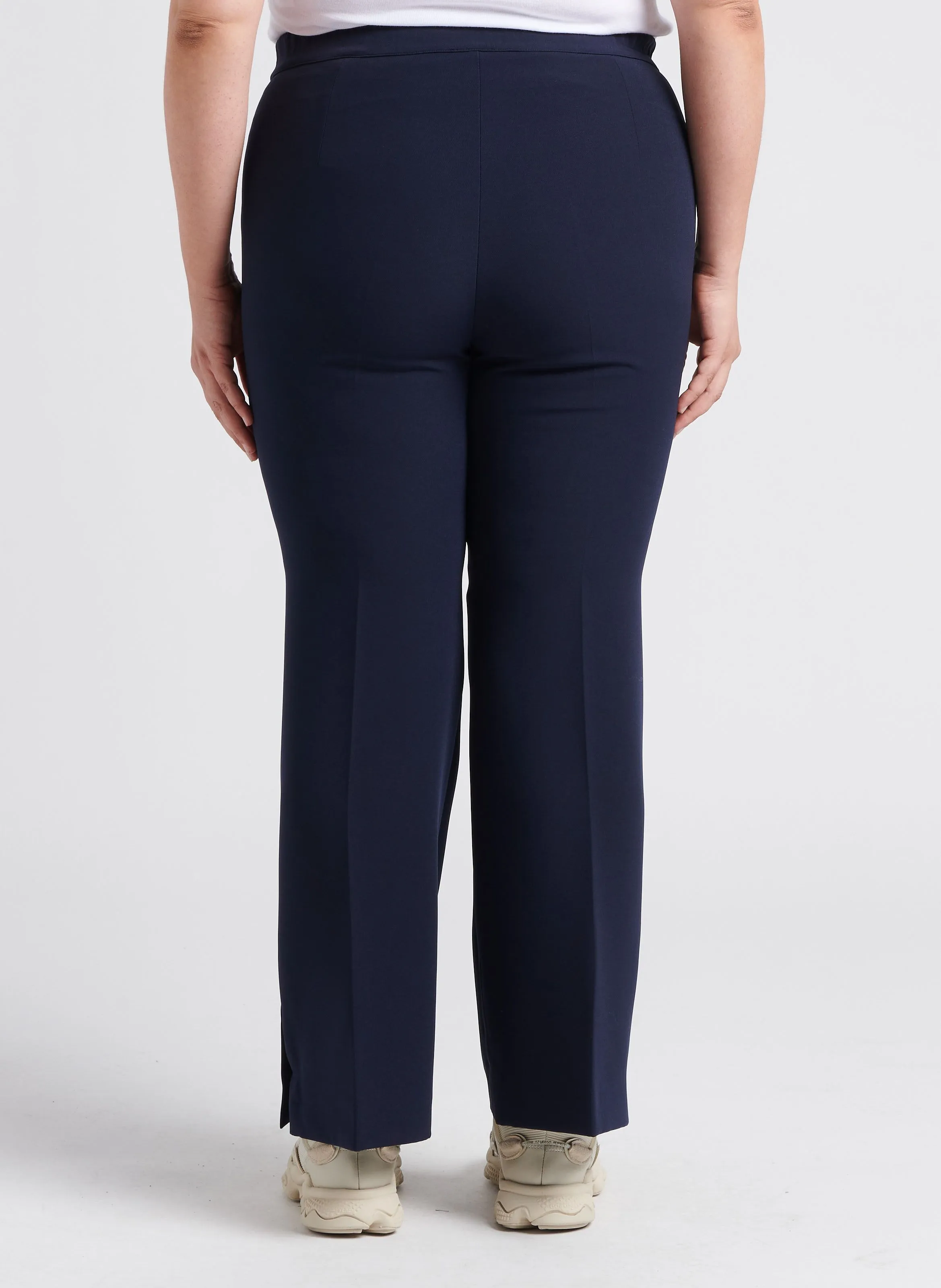 ROBIN  PANTALóN RECTO DE TALLE ALTO EN NEGRO