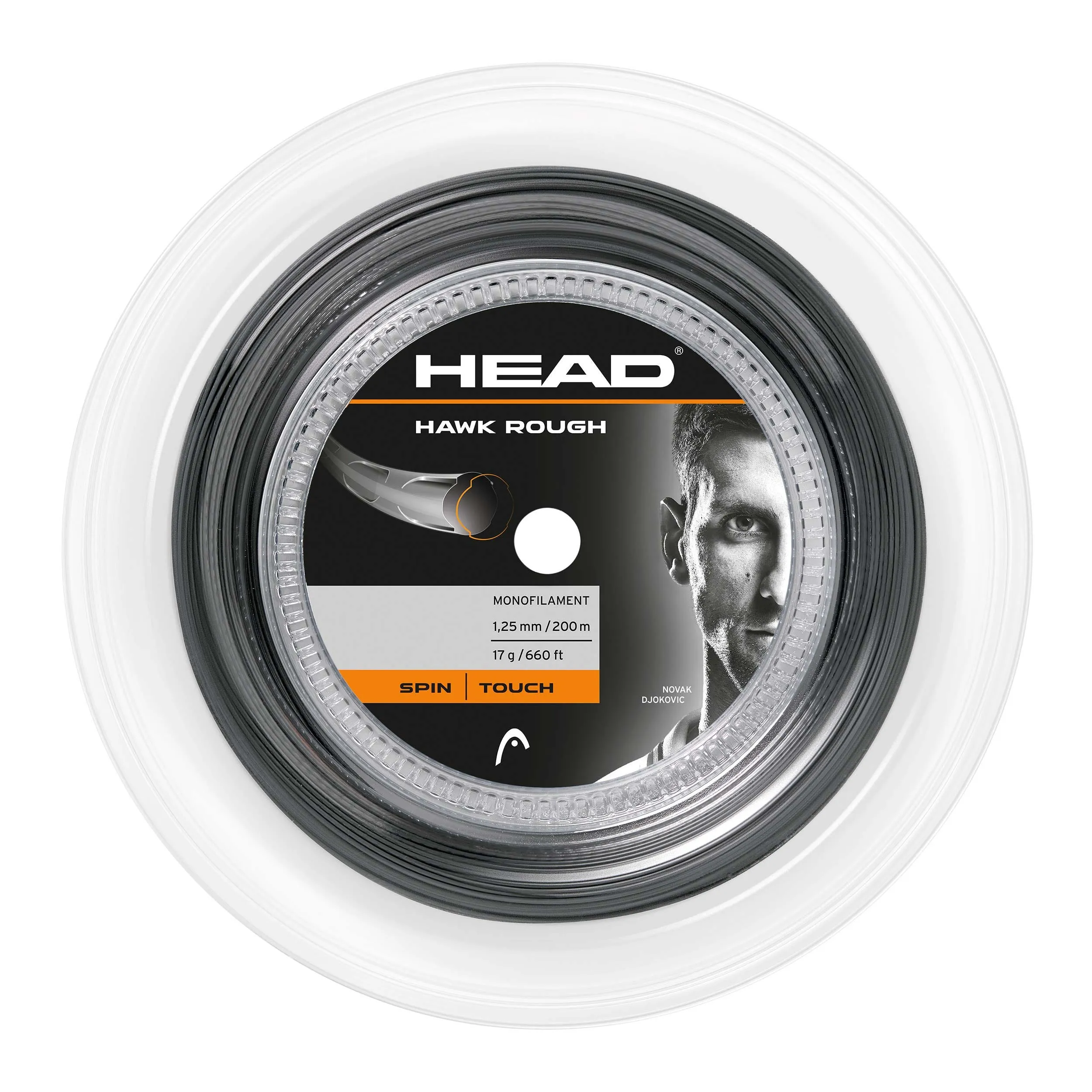 Rollo De Cuerda Tenis Head Hawk Rough Gris