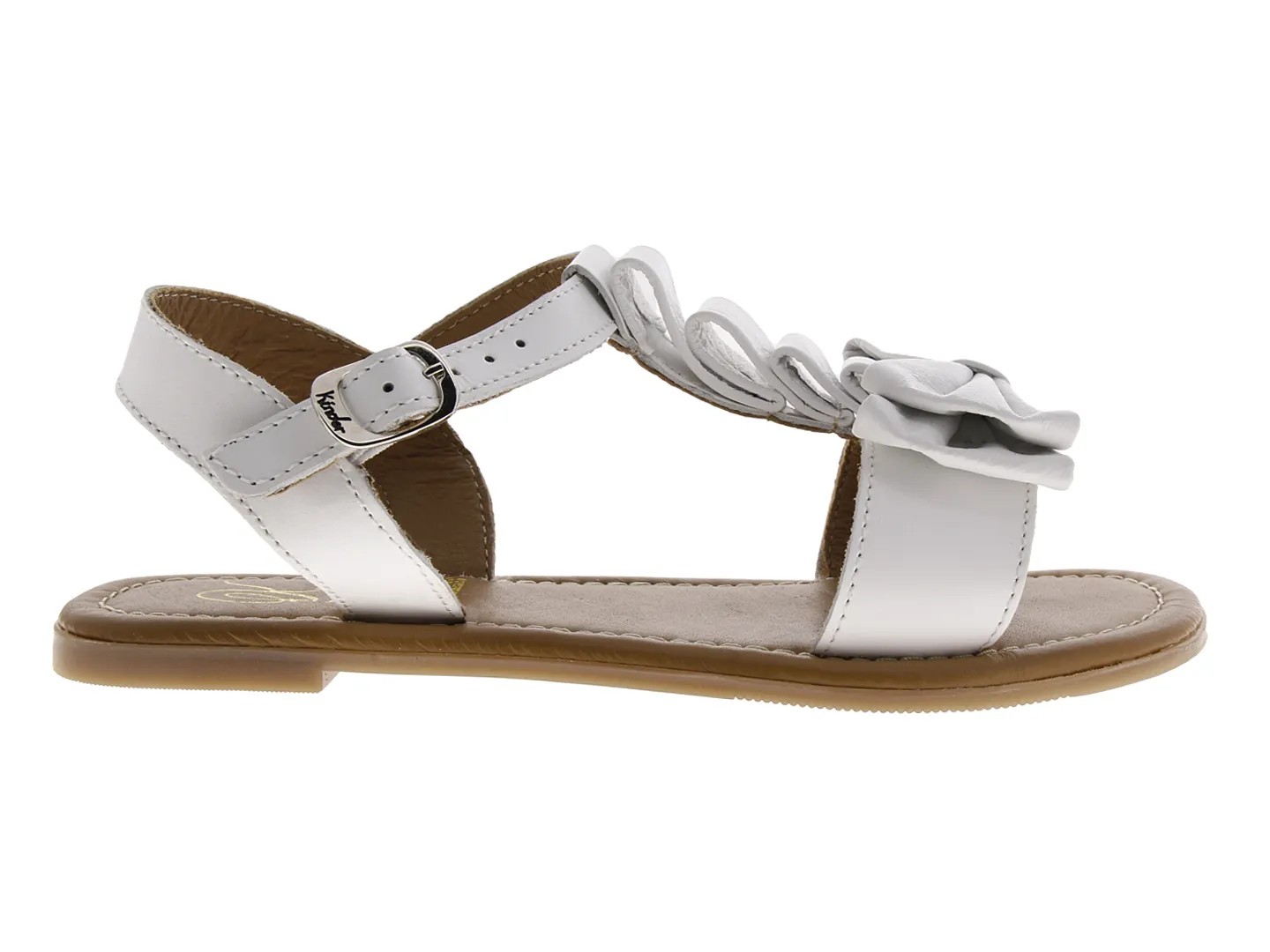 Sandalias Kinder 6420 Blanco Para Niña