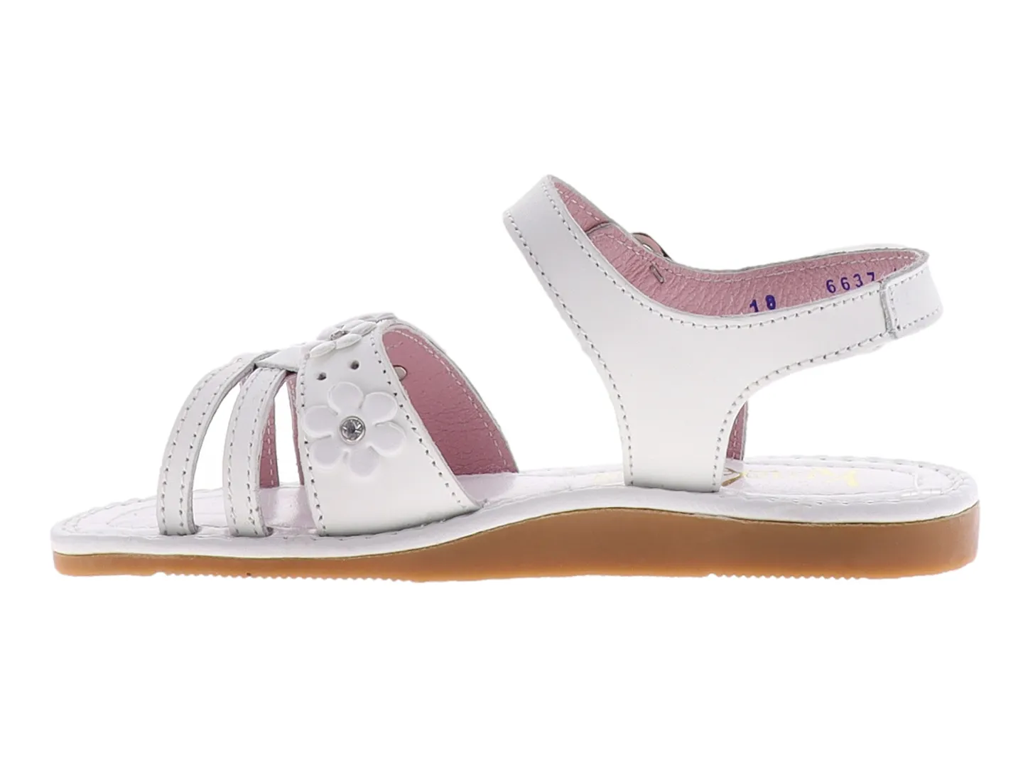 Sandalias Kinder 6637 Blanco Para Niña