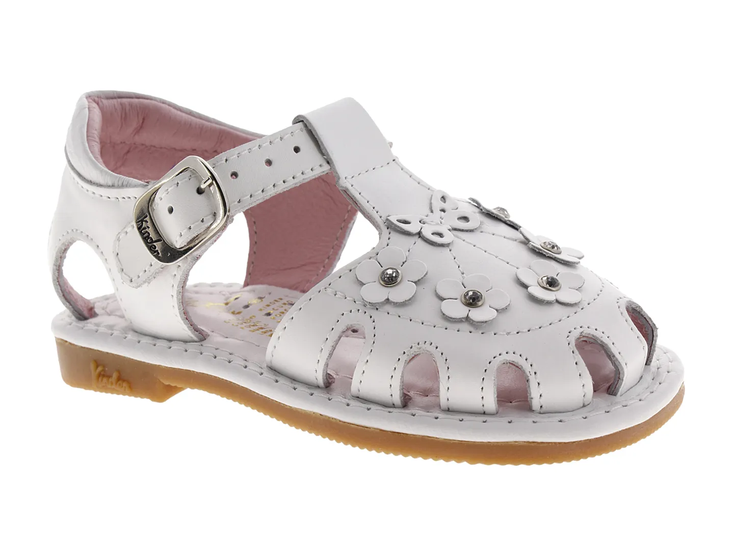 Sandalias Kinder 6978 Blanco Para Niña