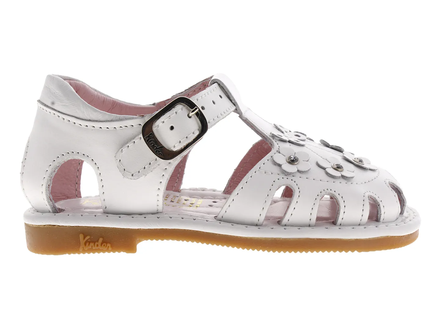 Sandalias Kinder 6978 Blanco Para Niña