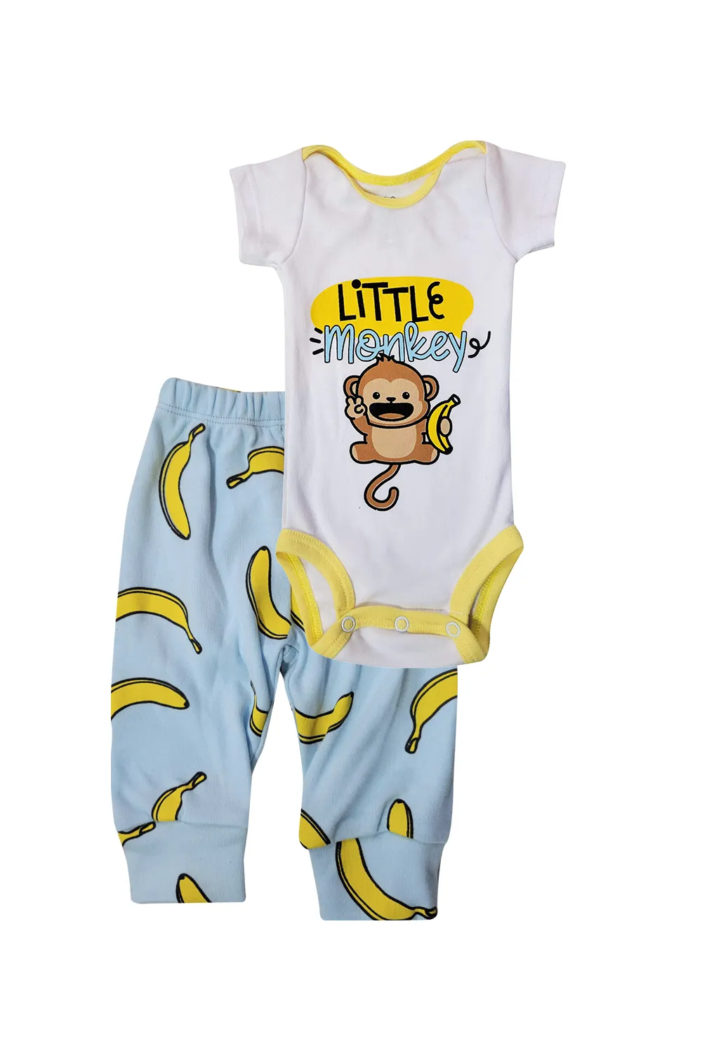 SET 2  PIEZAS. LITTLE MONKEY