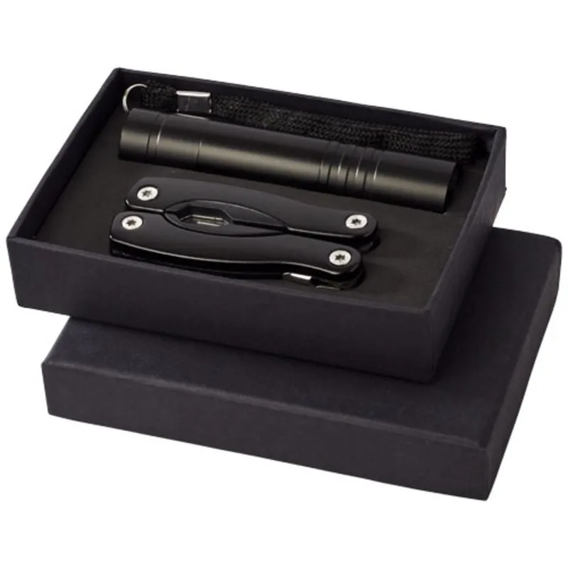 Set de cuchillo multiusos y linterna 'Scout'