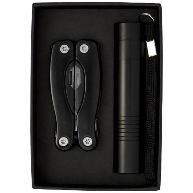 Set de cuchillo multiusos y linterna 'Scout'