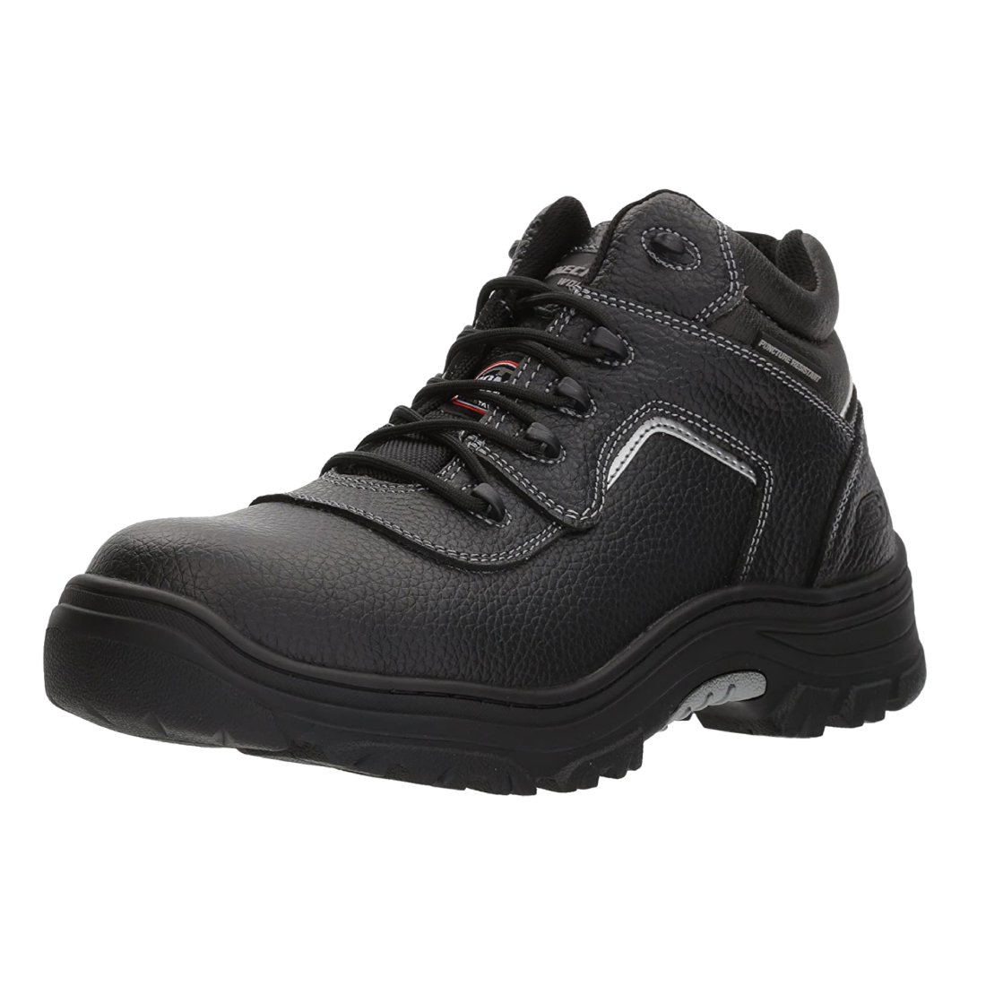 Skechers 77144blk_11 talla 43 zapato de cuero dielectrico punta composite negro