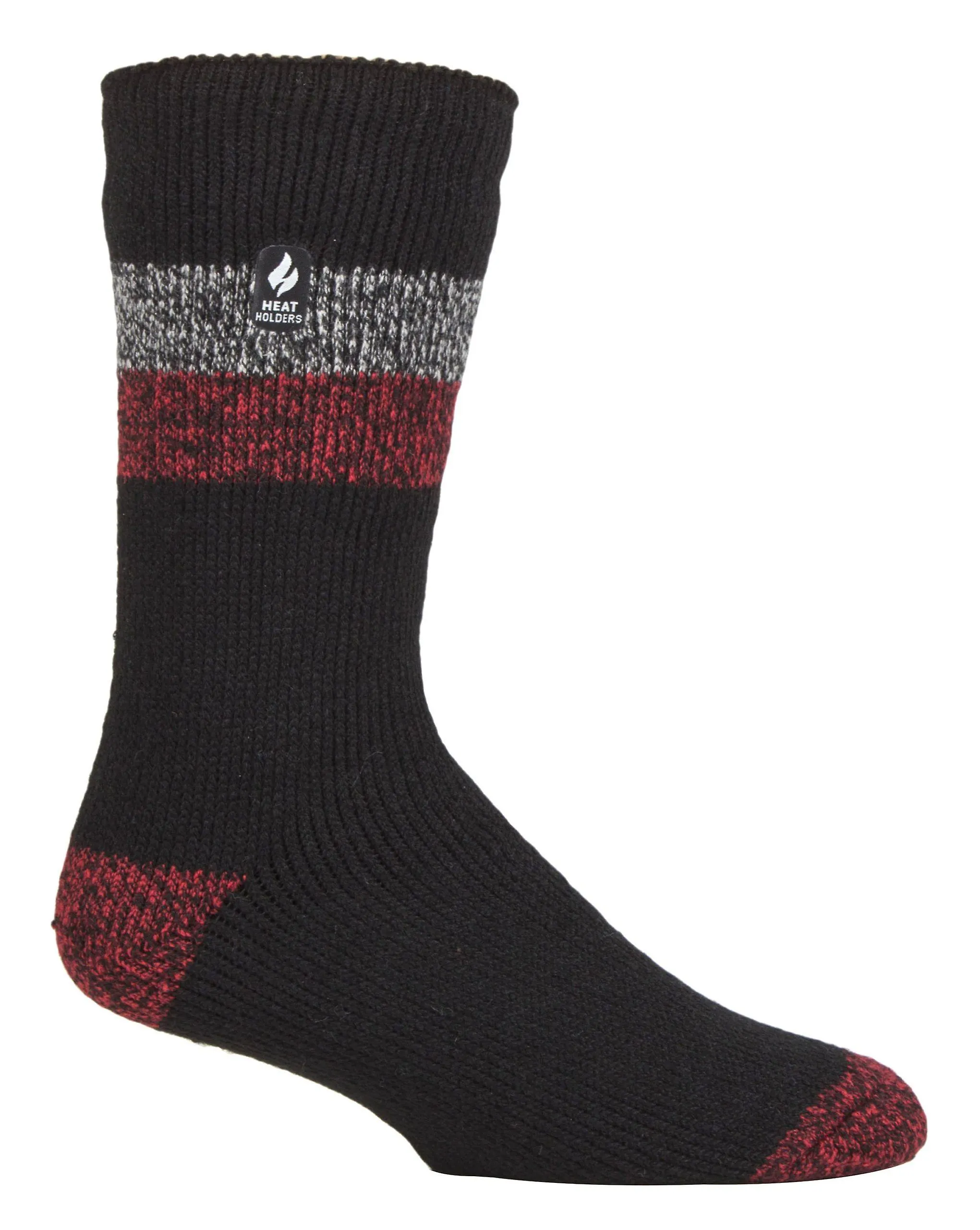 Soportes calefactables para hombres grueso twist calcetines térmicos de invierno