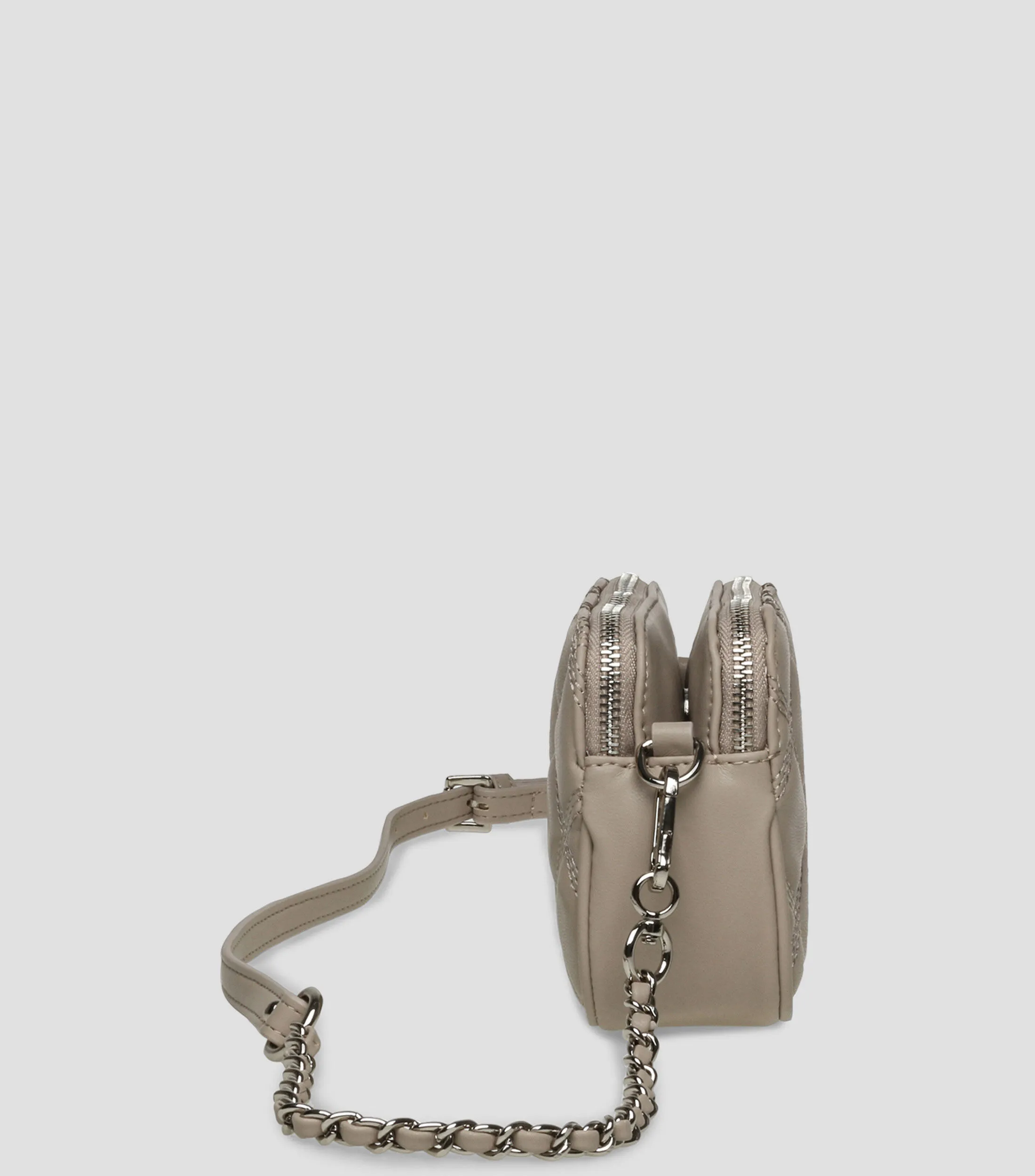 Steve Madden Bolso Crossbody Taupe Bmarvis Capitonado Mujer