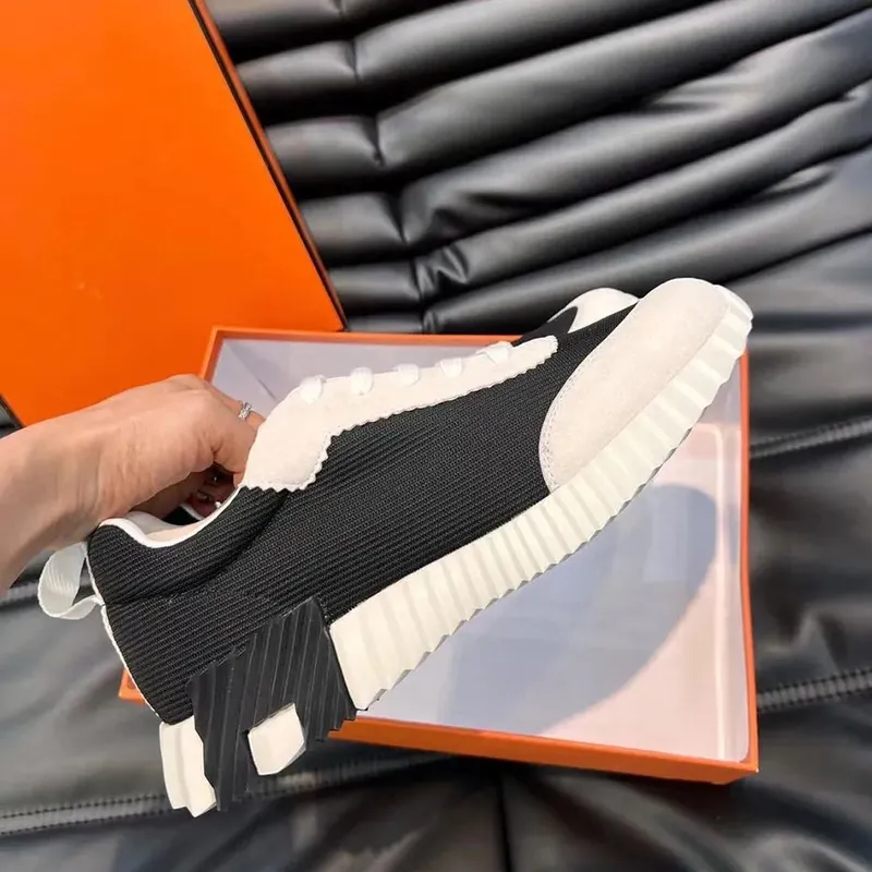 Street Style Slight Logo Platform Sneakers Designer Men rebotando zapatillas de zapatilla