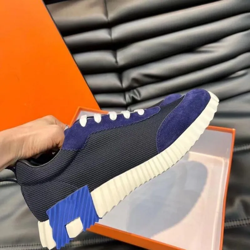 Street Style Slight Logo Platform Sneakers Designer Men rebotando zapatillas de zapatilla