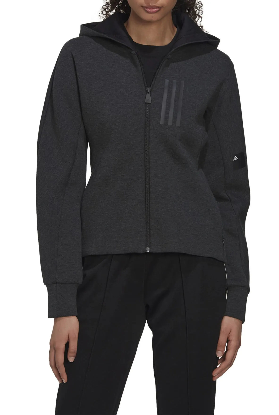 Sudadera con capucha adidas Sportswear W MV SL FZ HD