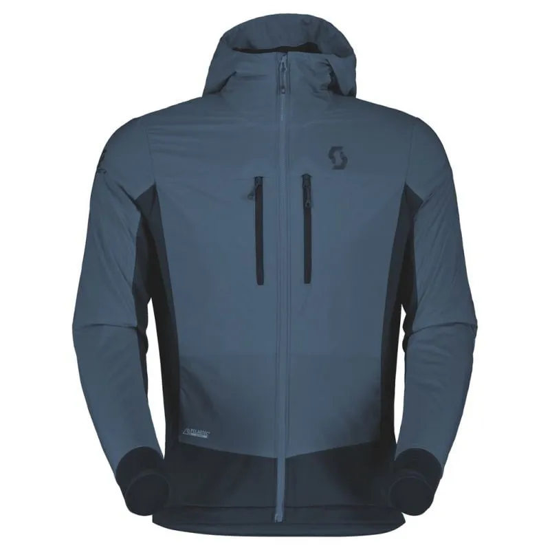 Sudadera con capucha para hombre Scott Explorair Alpha (Azul metálico/Azul oscuro)