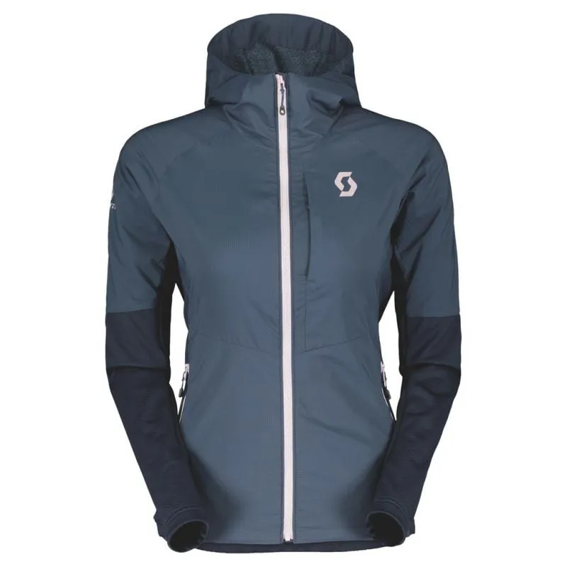 Sudadera con capucha para mujer Scott Explorair Alpha (azul metálico/azul oscuro)