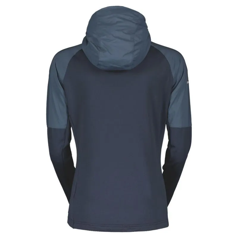 Sudadera con capucha para mujer Scott Explorair Alpha (azul metálico/azul oscuro)