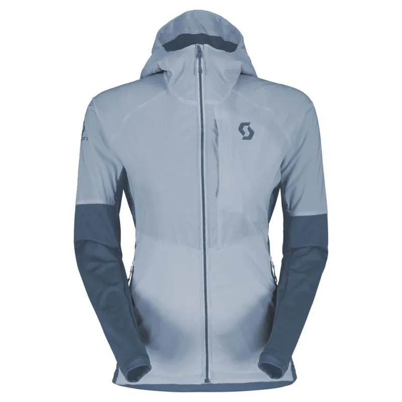Sudadera con capucha para mujer Scott Explorair Alpha (Glace blue/Metal blue)