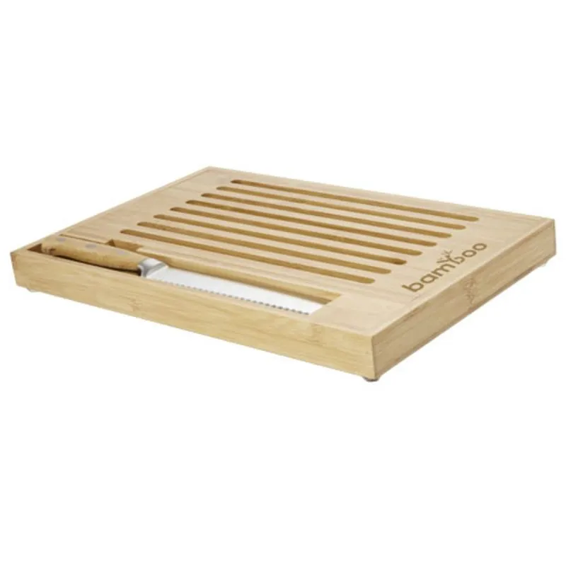 Tabla de cortar de bambú con cuchillo 'Pao'
