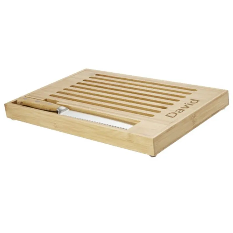 Tabla de cortar de bambú con cuchillo 'Pao'