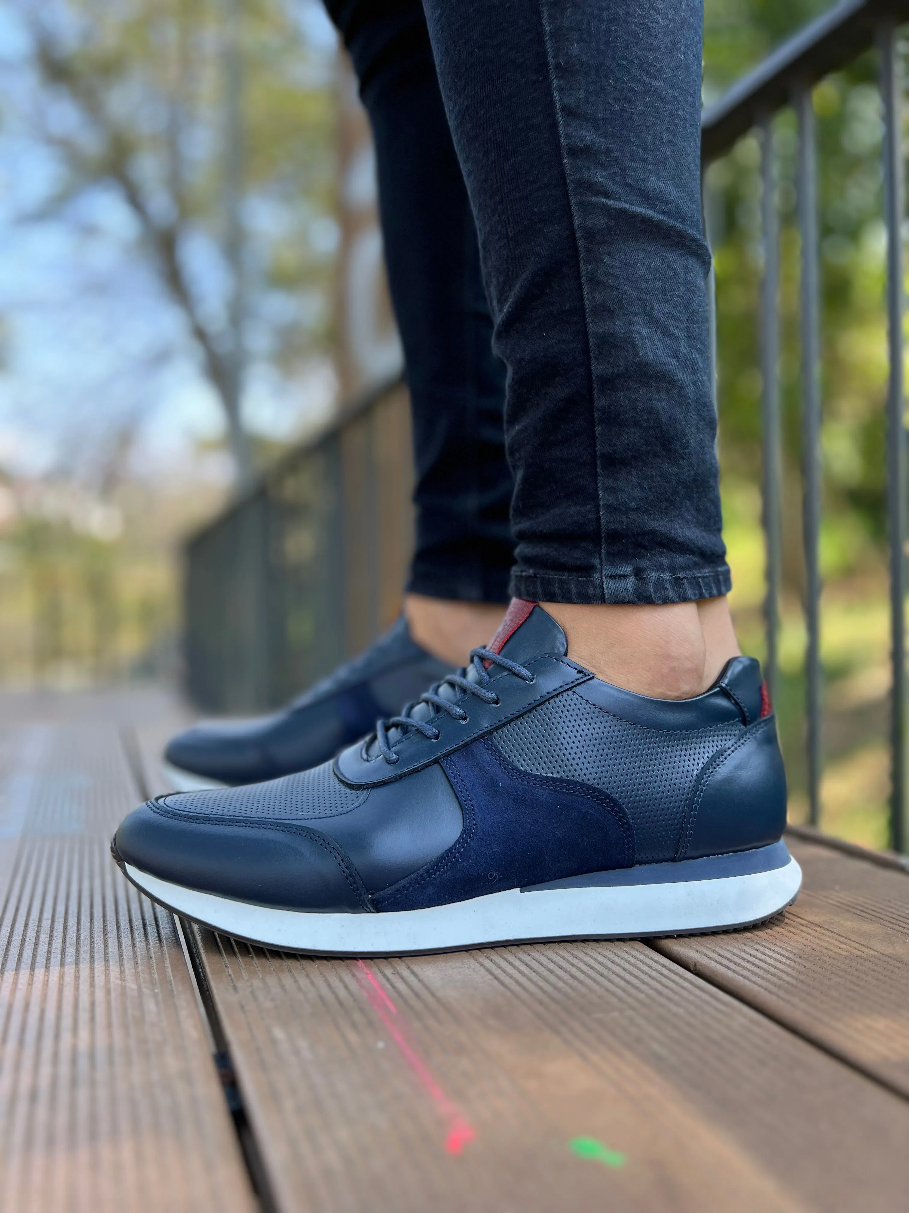 TENIS LUIS DE CUERO PARA HOMBRE / RF: M11