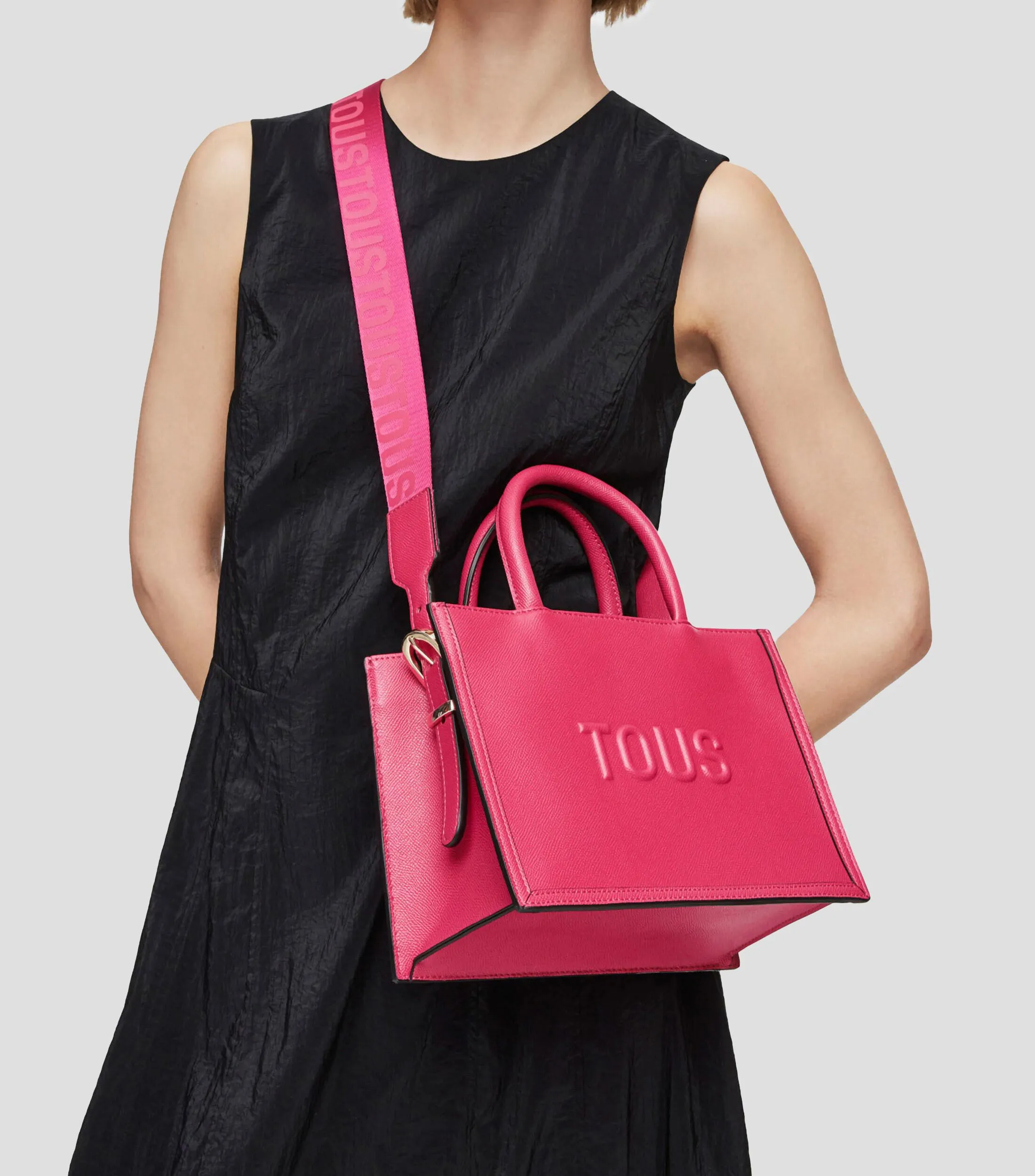 Tous Bolso tote fucsia Brenda con logotipo Mujer