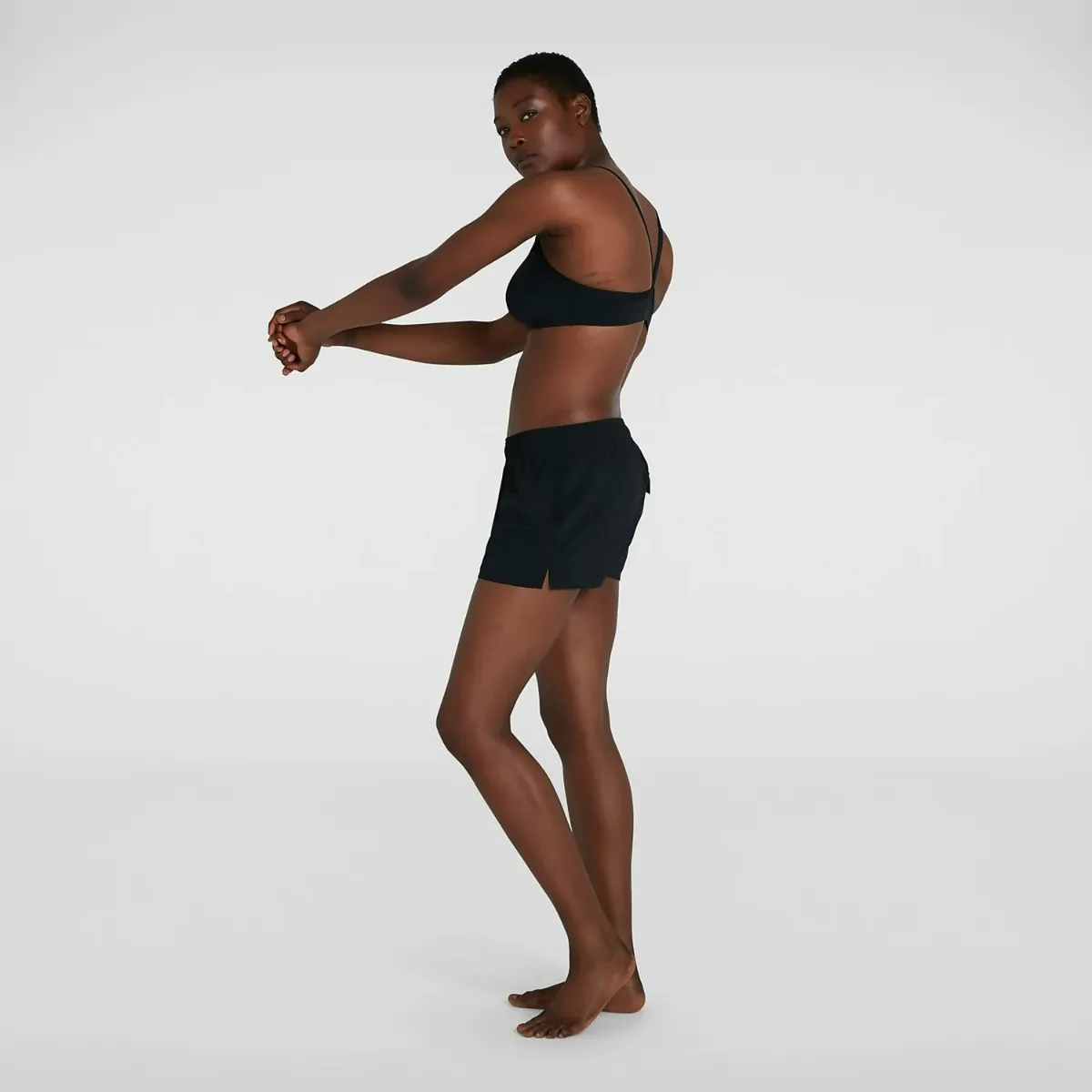 Traje de Baño Natación Mujer Speedo Essential Swim Short Negro
