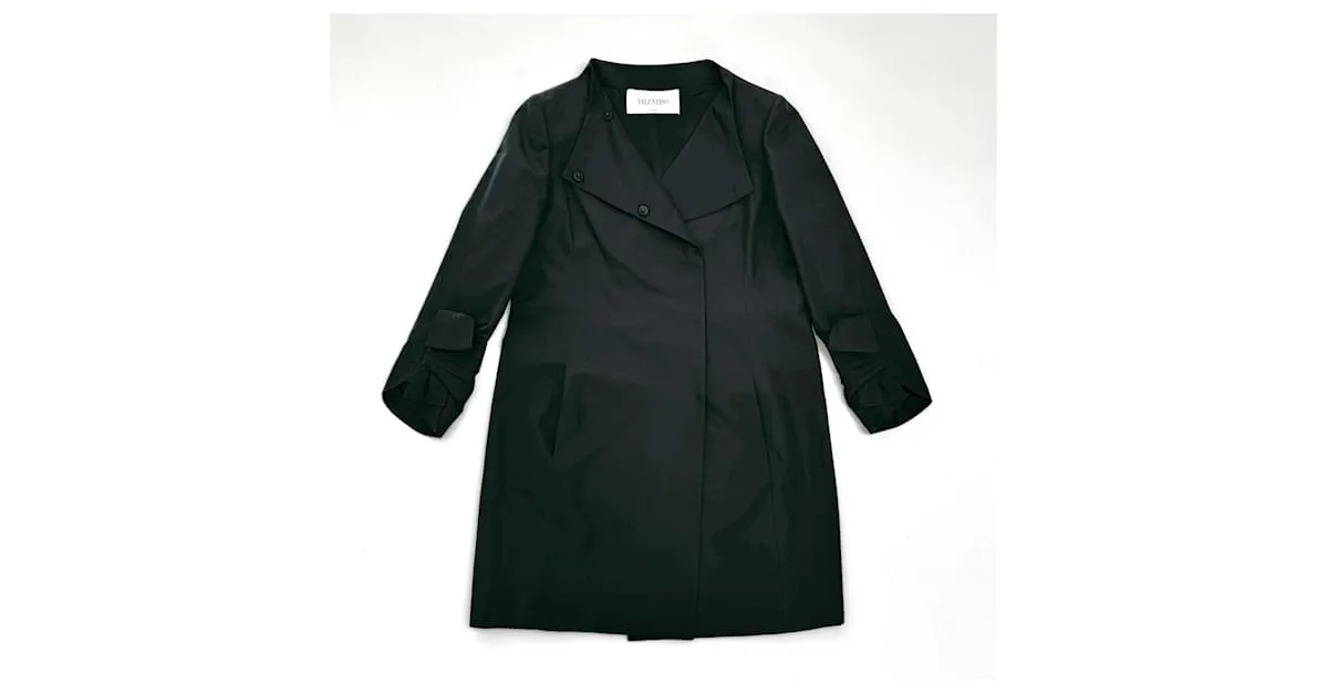 Valentino Garavani Abrigos, Ropa de abrigo Negro 