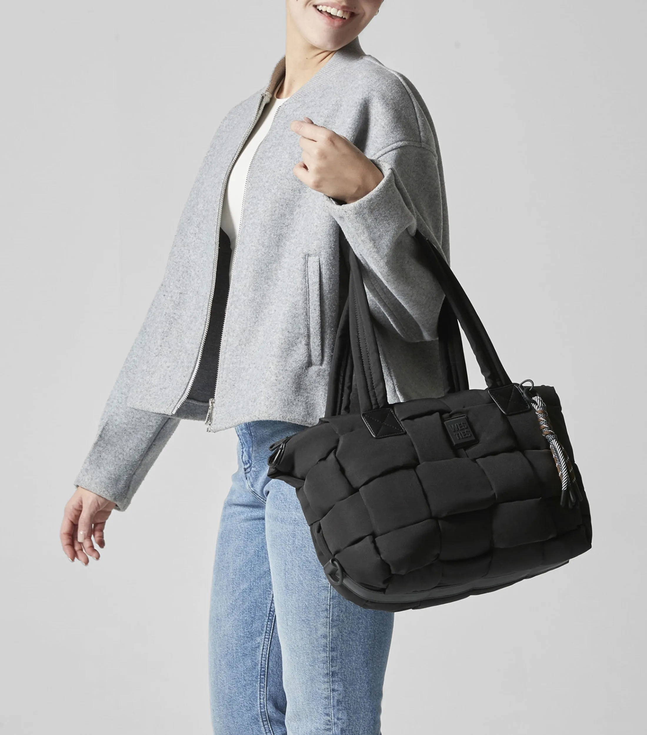 Westies Bolso satchel con bloques entrelazados Mujer