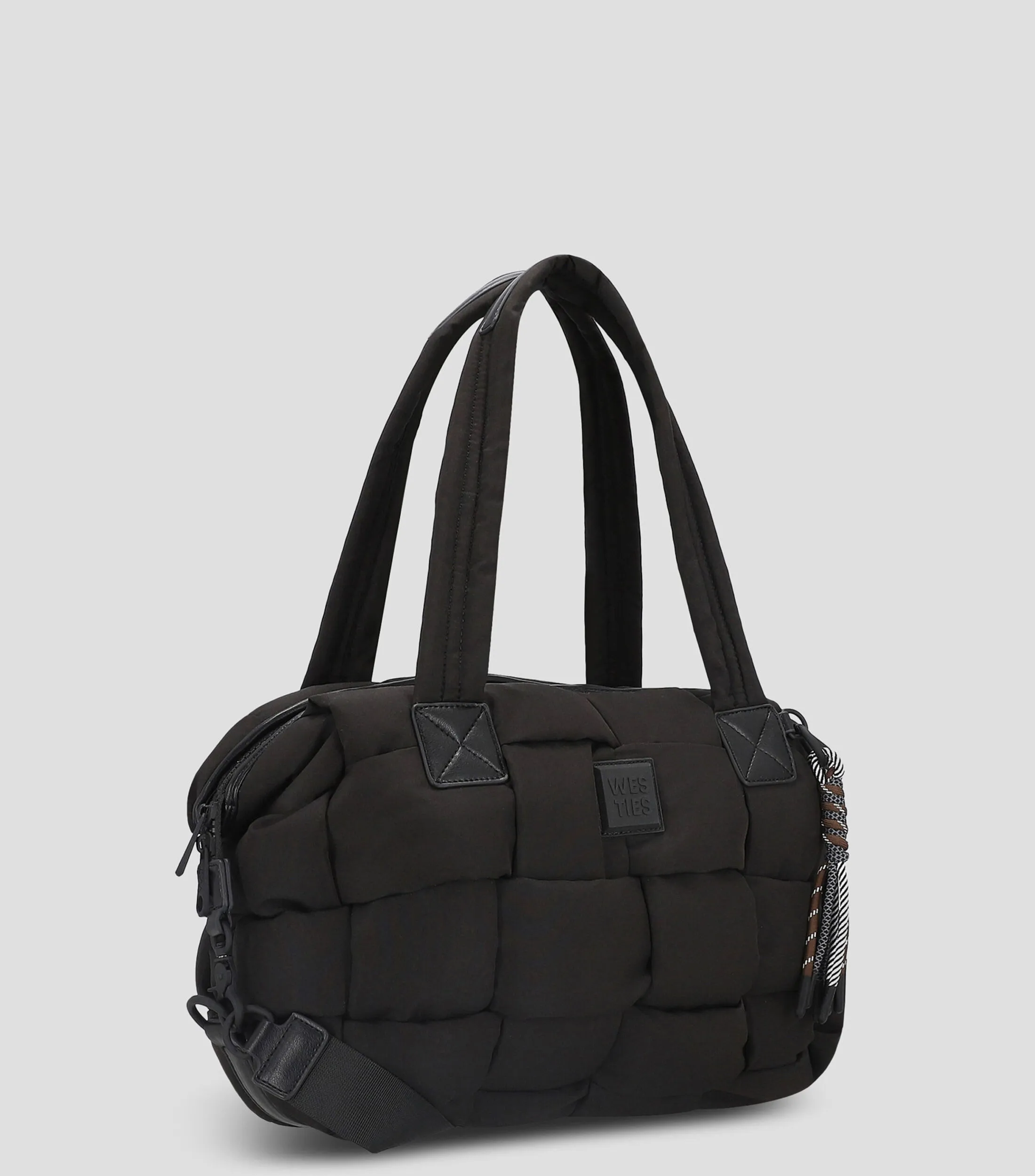 Westies Bolso satchel con bloques entrelazados Mujer