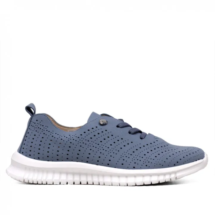 Zapatillas Amarpies color jean flexibles