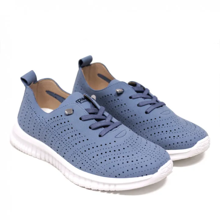 Zapatillas Amarpies color jean flexibles