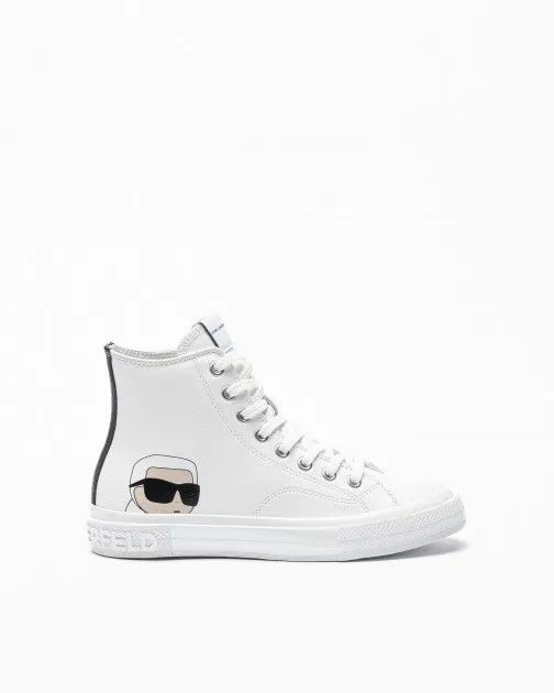 Zapatillas blancas Karl Lagerfeld Kampus III Karl NFT Hi Lace Blanco