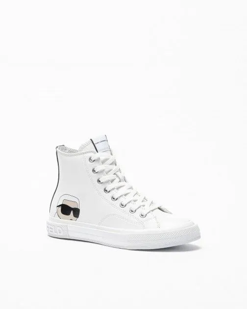 Zapatillas blancas Karl Lagerfeld Kampus III Karl NFT Hi Lace Blanco