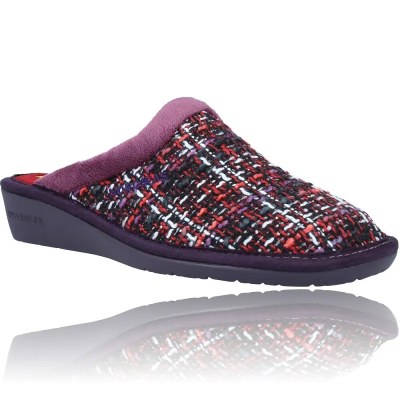 Zapatillas de Casa Sin Talón Pantuflas para Mujer de Nordikas Top Line Sra 234