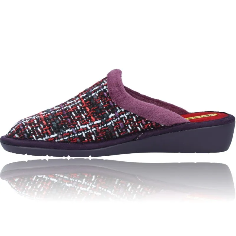 Zapatillas de Casa Sin Talón Pantuflas para Mujer de Nordikas Top Line Sra 234