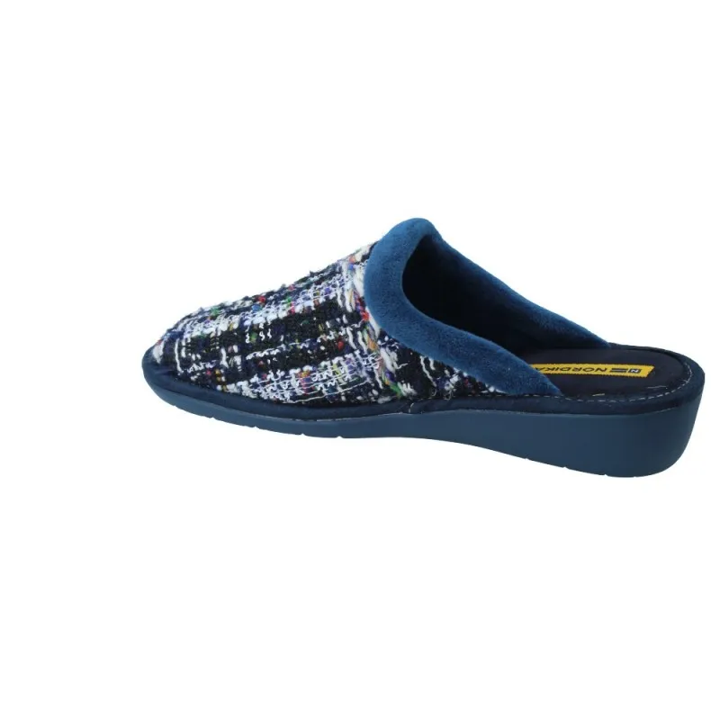 Zapatillas de Casa Sin Talón Pantuflas para Mujer de Nordikas Top Line Sra 234