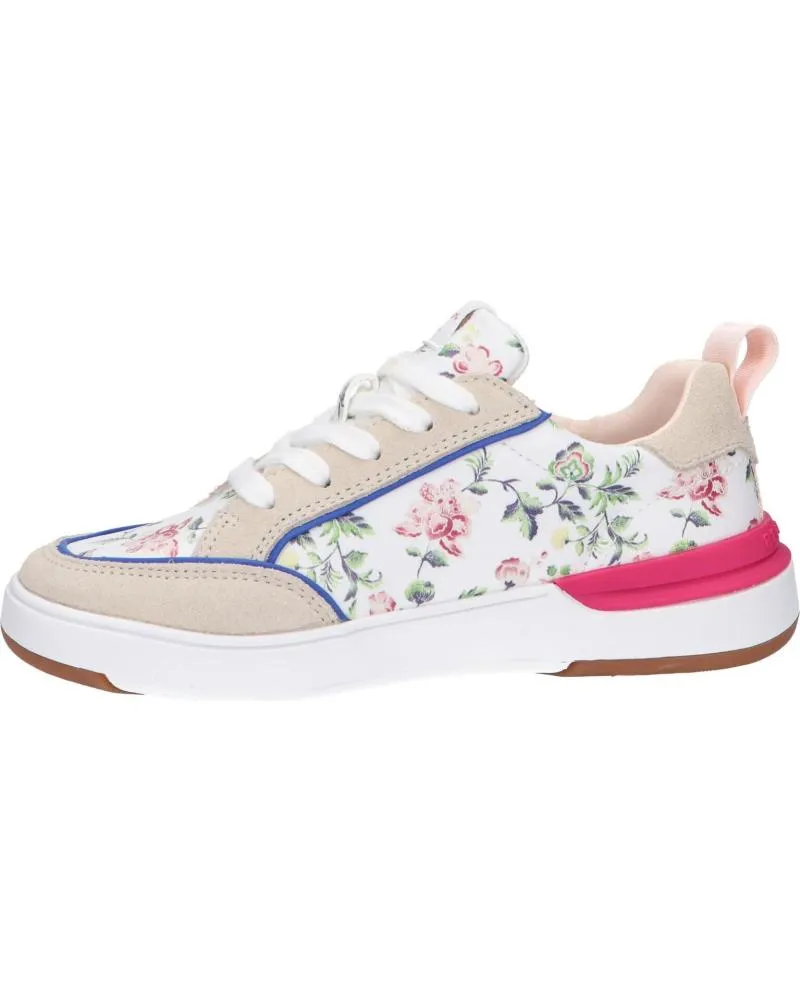 Zapatillas deporte de Mujer y Niña PEPE JEANS PGS30540 BAXTER FLOWERS 803OFF WHI