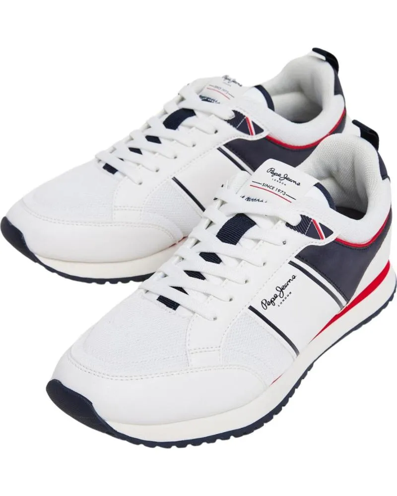 Zapatillas deporte PEPE JEANS  de Hombre ZAPATILLA PMS40009 800 WHITE 800WHITE  BLANCO