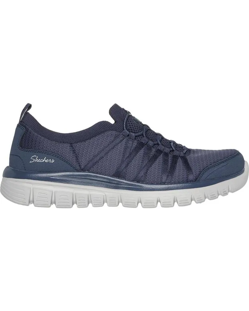 ZAPATILLAS DEPORTE SKECHERS  DE MUJER 100692 GRACEFUL  SOFT SOUL NVY  AZUL