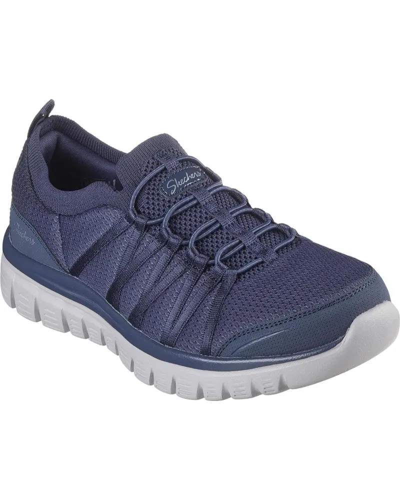 ZAPATILLAS DEPORTE SKECHERS  DE MUJER 100692 GRACEFUL  SOFT SOUL NVY  AZUL