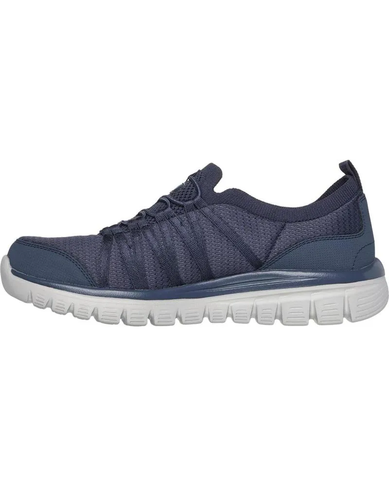 ZAPATILLAS DEPORTE SKECHERS  DE MUJER 100692 GRACEFUL  SOFT SOUL NVY  AZUL