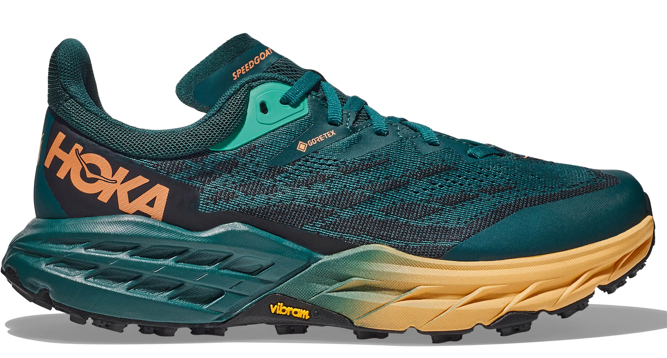 Zapatillas Hoka Speedgoat 5 GTX W Verde/Amarillo