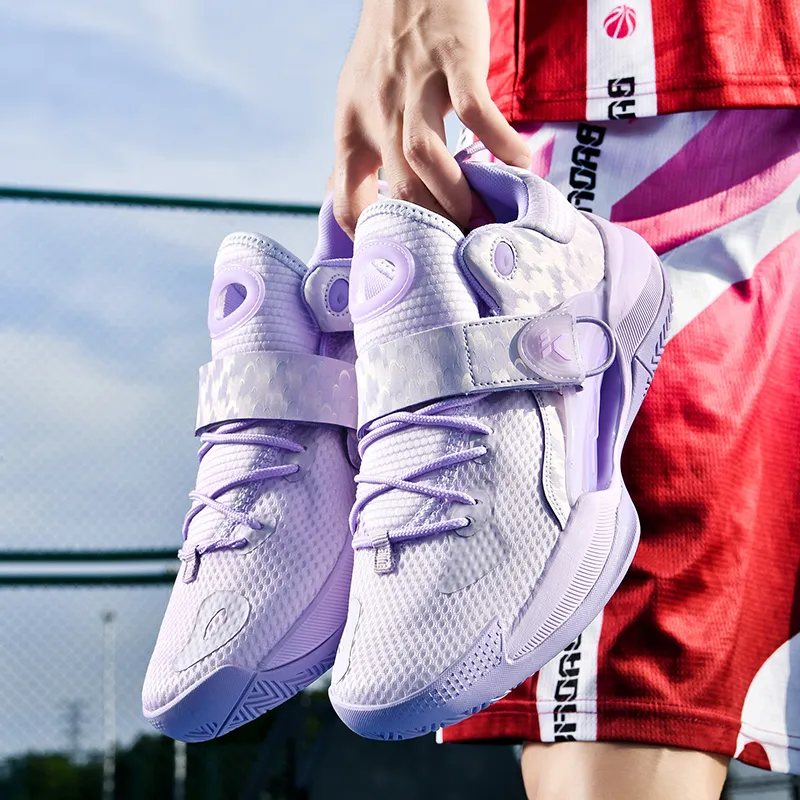 Zapatillas para hombres de alta calidad deportes de entrenamiento para mujeres para niños zapatos de baloncesto de cojín transpi