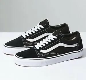 Zapatillas VANS clásicas y cómodas Sneakers deporte hombre OLD SKOOL PRO Modelo: VN000ZD4Y28 cuero y lona negra con franjas negr