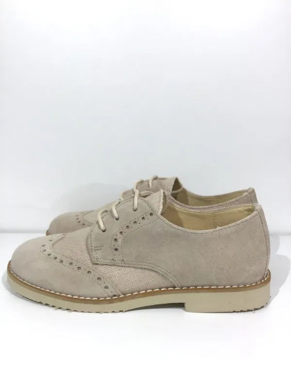 Zapato blucher beige